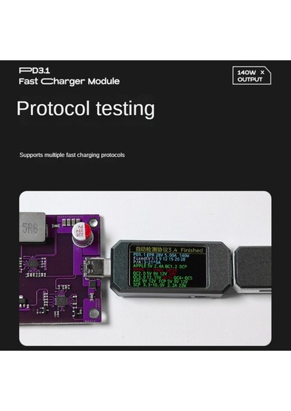 140W Hızlı Şarj Modülü Dc5 5x2 5mm-Pd3 1 Dönüşüm Modülü Tip-C Çıkışı IP2736 28-32V Giriş Adım Modülü C (Yurt Dışından) modelleri