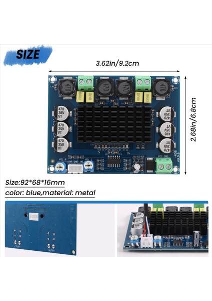 TPA3116D2 TPA3116 Çift Kanallı Stereo Yüksek Güçlü Dijital Ses Power Amplifikatör Kartı 2X120W Ampificador Dıy Modülü XH-M543 (Yurt Dışından) fırsatları