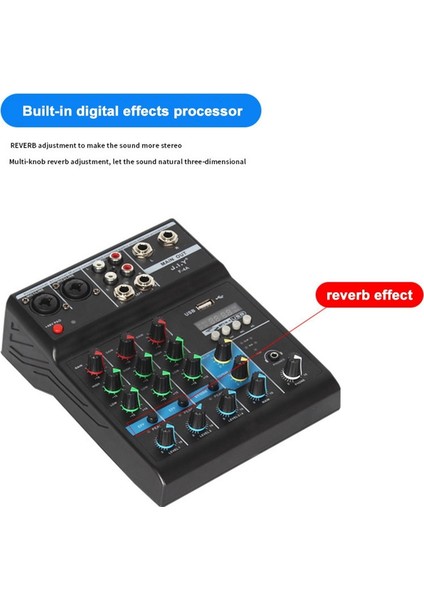 Profesyonel 4 Kanal Bluetooth Mikser Ses Karıştırma Dj Konsolu Ev Karaoke USB Canlı Sahne Ktv (Yurt Dışından) modelleri