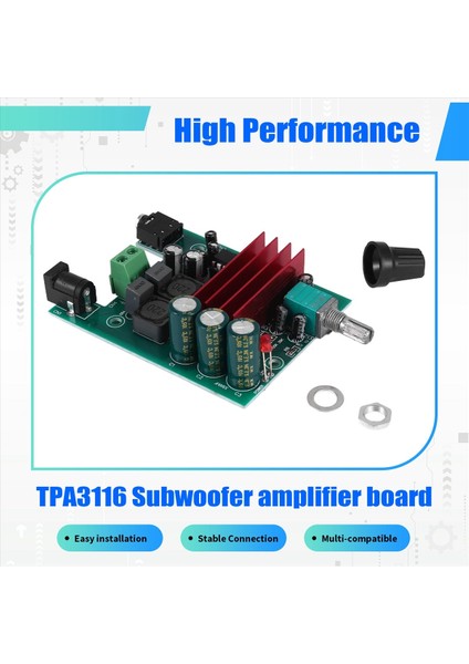 Güç Amplifikatör Kartı Yüksek Hassasiyetli Mono TPA3116 Subwoofer Amplifikatör Modülü NE5532 Opamp (Yurt Dışından) indirimleri