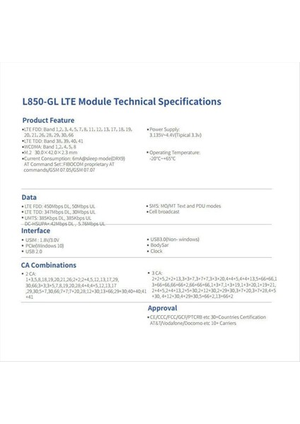 Hp 830 840 Için Fibocom 735 745 1040 4g Modül L850-GL LT4210 XMM7360 Çok Fonksiyonlu Kolaylık Modülü (Yurt Dışından) indirimleri