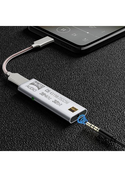 Tip-C Kulaklık Amplifikatörü CS43131 USB C Dac Dongle DSD256 Koleksikti 32BIT 384KHZ Decode Aux Adaptörü Hıfı Ses Amp (Yurt Dışından)