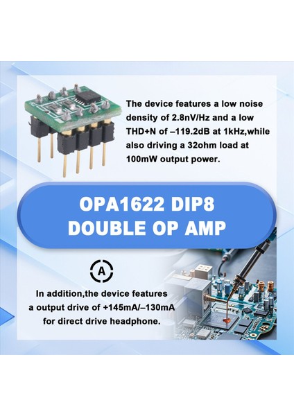 OPA1622 Dıp8 Dıp8 Çift Op Amp Bitmiş Ürün Kurulu Yüksek Akım Çıktı Düşük Bozulma Op Amp Yükseltme (Yurt Dışından) indirimleri