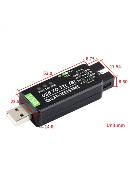 2x Waveshare Endüstriyel Sınıf USB - Ttl Dönüştürücü CH343G Seri Port Dönüşüm Modülü Desteği 5V/3 3V (Yurt Dışından) fiyatları