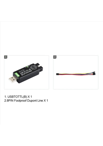 2x Waveshare Endüstriyel Sınıf USB - Ttl Dönüştürücü CH343G Seri Port Dönüşüm Modülü Desteği 5V/3 3V (Yurt Dışından) modelleri