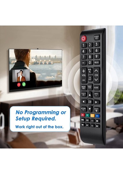 Samsung-Tv-Remote Için 3x Uzaktan Kumanda Tüm Samsung LCD LED Hdtv 3D Akıllı Tv BN59-01199F AA59-00666A AA59-00817A (Yurt Dışından) modelleri