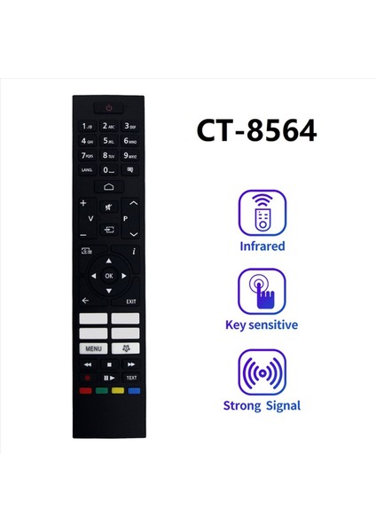 2x CT-8564 Toshiba Smart LED Tv RC45157 Aksesuarları Için Yedek Uzaktan Kumanda (Yurt Dışından) fiyatları