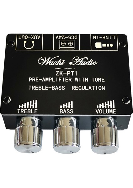 Bluetooth 5 0 Decoder Kart Çift Kanallı Stereo Düşük Gürültü Yüksek ve Düşük Tonu Modül Öncesi Amplifikatör Kart Zk-Pt1 (Yurt Dışından)