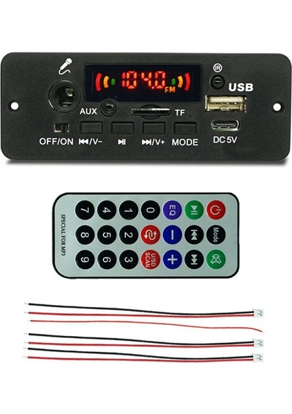 Bluetooth Uyumlu Ses Kod Çözücü Kart Amplifikatörü JQ-D129BT-A 2X5W Müzik Çalar Aksesuar Mp3 Wma Wav Flac Kayıpsız (Yurt Dışından)