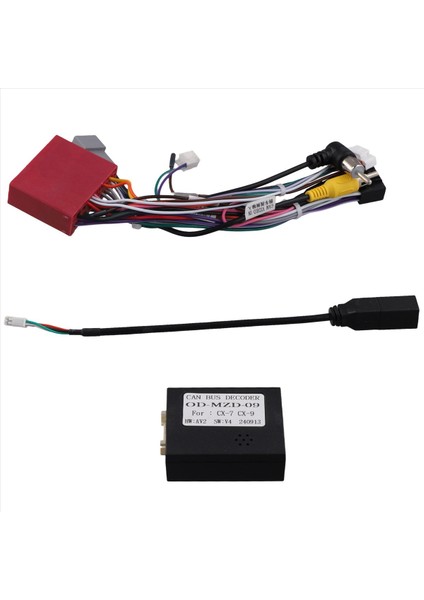 Mazda Cx-7 Cx-9 Cx7 Cx9 Android Stereo Için 16PIN Kablo Demeti Canbus Kod Çözücü Kutusu Adaptörü (Yurt Dışından)