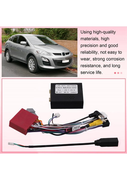 Mazda Cx-7 Cx-9 Cx7 Cx9 Android Stereo Için 16PIN Kablo Demeti Canbus Kod Çözücü Kutusu Adaptörü (Yurt Dışından) fırsatları