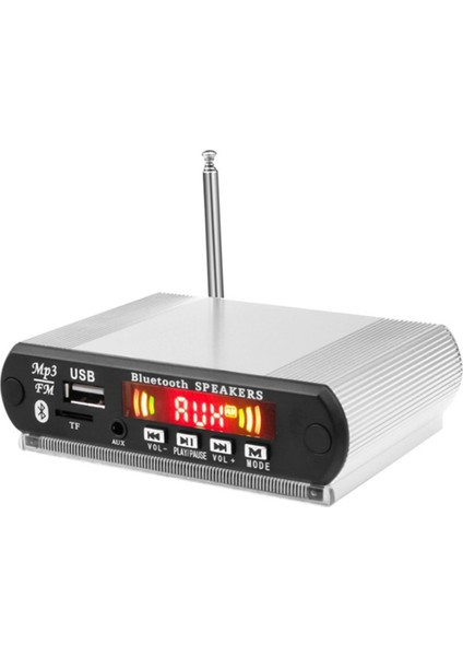 Bluetooth Mp3 Çalar Kod Çözücü Tahtası Fm Radyo USB Tf Kablosuz Ses ve Eller Serbest Çağrı Uzaktan Kumanda Gümüş (Yurt Dışından)