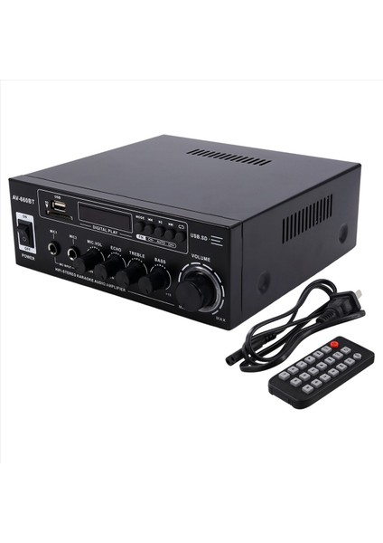 Av -660BT Bluetooth Ses Amplifikatörü - Güç Amplifikatör Desteği Bluetooth Fm Radyo USB Sd Kart ve Çift Mikrofon Girişleri Abd Fişi (Yurt Dışından) modelleri
