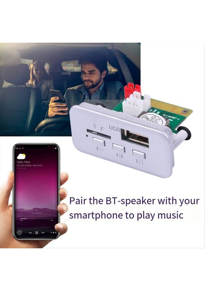 Bluetooth 5 0 Mp3 Wma Ape Kötü Kolu Aracı Ses USB Tf Fm Radyo Handfree Modül Mp3 Çalar Hoparlör 5V (Yurt Dışından) fırsatları