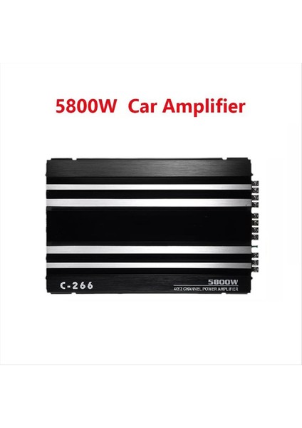 4 Kanallı Araba Ses Amplifikatörü 5800W Yüksek Güçlü Amplifikatör 12V Ultra-Ince Dört Yönlü Güç Amplifikatör Sınıf A/b Araçları (Yurt Dışından) fırsatları