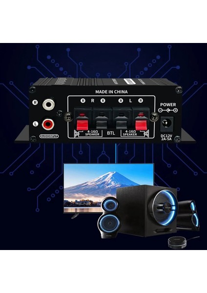 AK-270 Hıfı Amplifikatör 2 0 Kanal Ev Amp Bass &amp Treble Ayarı Ses Soulo Ses Ev Sinema Ses Sistemi DC12V Eu Fug (Yurt Dışından) fiyatları