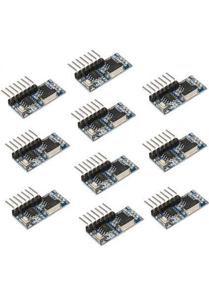 10PCS 433MHZ Rf Alıcı Öğrenme Kodu Kod Çözücü Modülü 433 Mhz Kablosuz Kablosuz Kablosuz 4 Kanal Çıkışı Kodlama (Yurt Dışından)