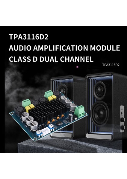 TPA3116D2 Çift Kanallı Stereo Yüksek Güçlü Dijital Sesli Güç Amplifikatör Kartı 2X120W XH-M543 (Yurt Dışından) fırsatları