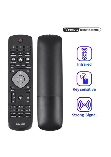 3x RM-L1225 Philips Tv Uzaktan Kumandası 398GR8BD1NEPHH 47PFH4109/88 32PHH4009 40PFH4009 50PFH4009 (Yurt Dışından) modelleri
