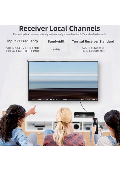 2x Isdb-T 1080P Hd Set Üst Kutu Karasal Dijital Video Brezilya/şili Için Kablo ile Tv Alıcı (Yurt Dışından) fiyatları