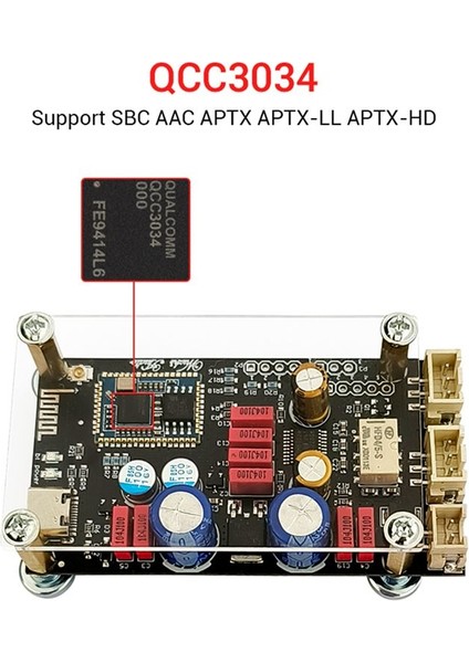 Zk-Qcc Qualcomm QCC3034 Bluetooth 5 1 Kayıpsız Kod Çözme Kurulu Aptx Ldac Audio Decoder Board (Yurt Dışından) fiyatları