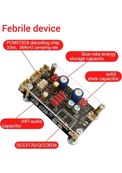 Zk-Qcc Qualcomm QCC3034 Bluetooth 5 1 Kayıpsız Kod Çözme Kurulu Aptx Ldac Audio Decoder Board (Yurt Dışından) modelleri