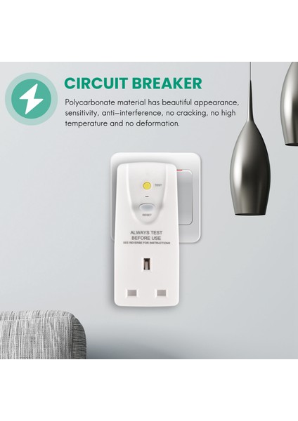 Ingiltere Fiş 13A Gfcı Sızıntı Koruma Tapı Rcd Soketi Ana Devre Kesici Kesme Güç Gezi Anahtarı- Ingiltere Fiş (Yurt Dışından) fırsatları