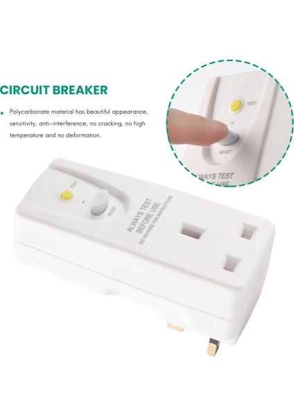 Ingiltere Fiş 13A Gfcı Sızıntı Koruma Tapı Rcd Soketi Ana Devre Kesici Kesme Güç Gezi Anahtarı- Ingiltere Fiş (Yurt Dışından) indirimleri