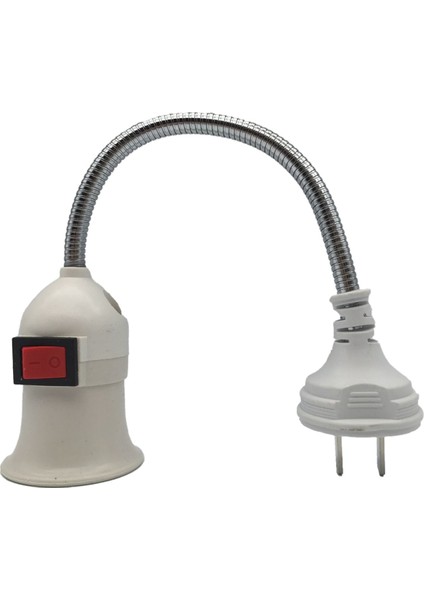 E27 Abd Fiş Lambası Taban Dönüşüm LED Işık Duvar Esnek Lamba Tutucu Dönüştürücü Anahtar LED Kafa Ampul Soketi (Yurt Dışından)