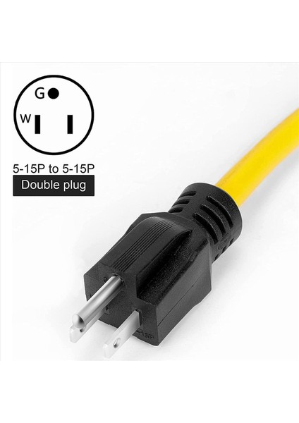 2x 60CM 12AWG3 31MM5-15PTO5-15P Rv Fiş Kablosu Rv Için (Yurt Dışından) fiyatları