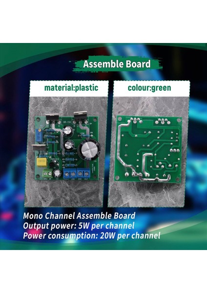 DC12V 24V Mini 1969 TIP41C Mono Kanal Amplifikatör Montaj Kurulu Saf Sınıf A (Yurt Dışından) indirimleri