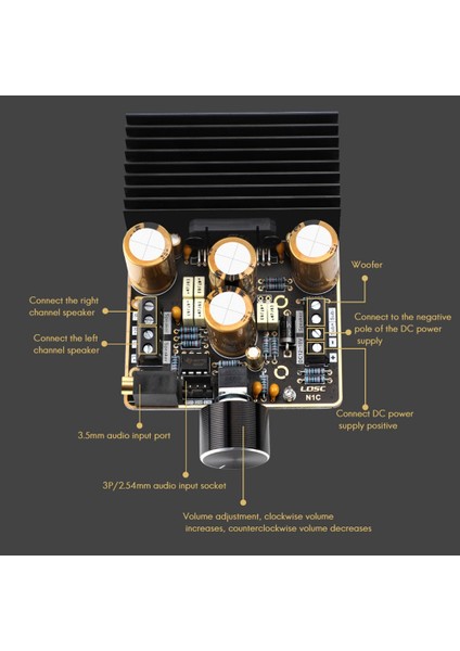 Lqsc TDA7850 2 1 Kanal Güç Amplifikatör Kartı 2X80W Car Ab Sınıfı Dıy Yüksek Güç 120W Bas Ses Güç Amplifikatör Modülü (Yurt Dışından) fiyatları
