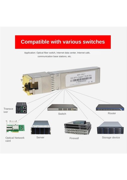 Blıy SFP-10G-T-S Uyumlu Alıcı-Verici 10G Sfp+ Rj-45 1 25/2 5/5/10G-T Kat 6A Bakır Alıcı-Iletici (Yurt Dışından) fırsatları
