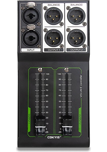 Cokyis Pasif Hacim Denetleyicisi 1 In 2 Out Gürültü Girişi ve Çıkış Ses Kalitesi Kayıpsız Karıştırıcı Hacim Ayarlama Denetleyicisi (Yurt Dışından)