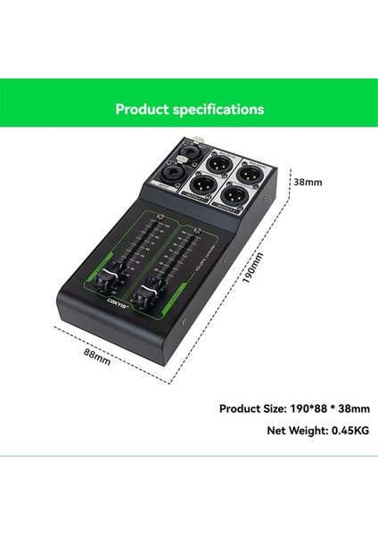 Cokyis Pasif Hacim Denetleyicisi 1 In 2 Out Gürültü Girişi ve Çıkış Ses Kalitesi Kayıpsız Karıştırıcı Hacim Ayarlama Denetleyicisi (Yurt Dışından) fiyatları
