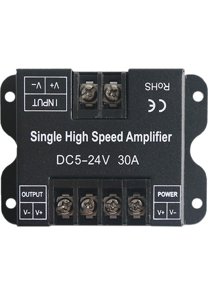 LED Şerit Amplifikatör 30A DC5V -24V Tek Renkli LED Strip Güç Tekrarlayıcı Denetleyicisi Için Tek Yüksek Hızlı Amplifikatör (Yurt Dışından)