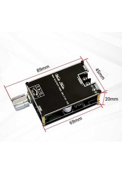 Mono 100W Bluetooth Ses Amplifikatör Kartı Tws Kutusu Işlevi TPA3116D2 Bt5 1 Stereo Ses Modülü DC7-24V ZK-1001B (Yurt Dışından)