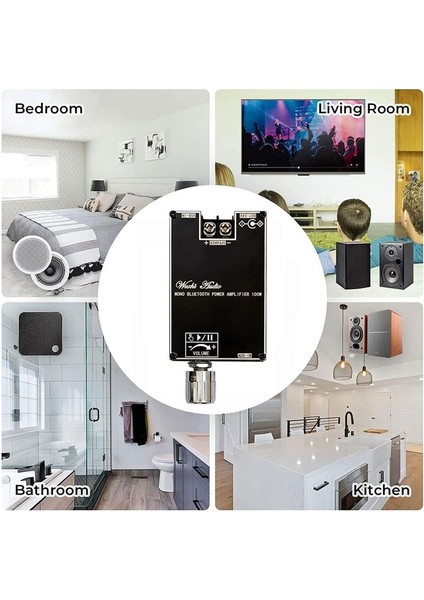 Mono 100W Bluetooth Ses Amplifikatör Kartı Tws Kutusu Işlevi TPA3116D2 Bt5 1 Stereo Ses Modülü DC7-24V ZK-1001B (Yurt Dışından) fiyatları