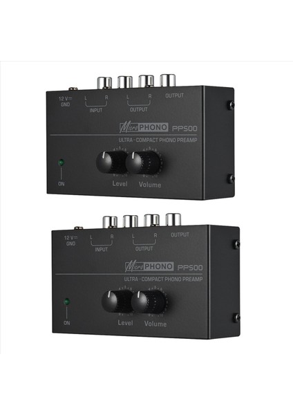 2x Ultra Kompakt Fono Preamp PP500 ile Bas Tiz Denge Hacmi Ayarı Ön-Ampto Preamp Preampfificador Abd Fişi (Yurt Dışından)
