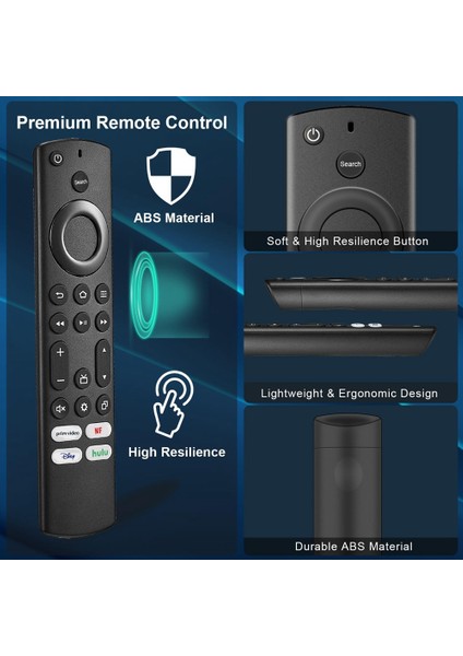 2 Paket Değiştirme Insignia Tv ve Toshiba Akıllı Tv Hisense Smart Tv Amz Omni Tv Ns-Rcfna-21 (Yurt Dışından) fırsatları