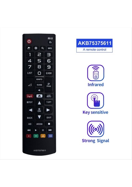 AKB75375611 Lg Tv 32LK615BPLB 32LK6190PLA Için Uzaktan Kumanda Değiştirin (Yurt Dışından) modelleri