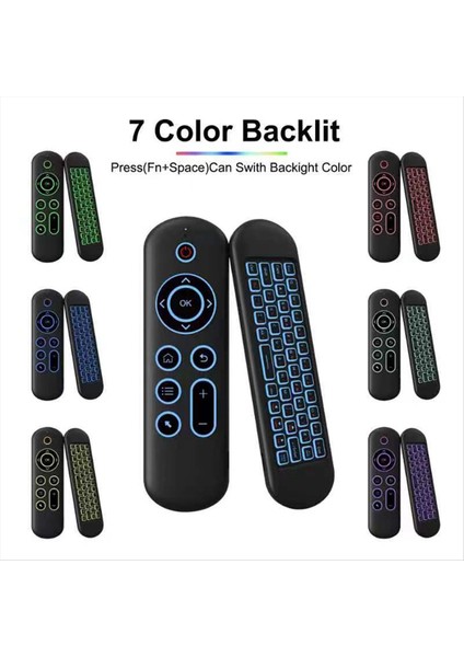 Mini Bluetooth 5 0 Klavye 2 4g Kablosuz Hava Fare Arka Işığı Sesli Bilgisayar Dizüstü Bilgisayar Android Tv Kutusu (Yurt Dışından) fırsatları