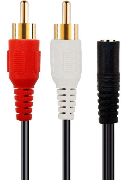 2 Rca Erkek Ila Dişi 3 5mm Jack Aux Stereo Ses Kablosu (Yurt Dışından) fırsatları