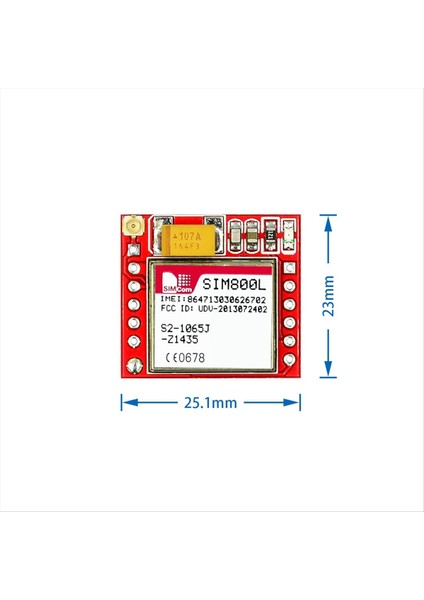 En Küçük SIM800L Gprs Gsm Breakout Modülü Dört Bant Ttl Seri Port Microsim Kart Çekirdek Kart (Yurt Dışından) fırsatları
