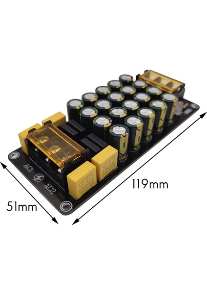 Güç Amplifikatörü Doğrultucu Filtresi Için Çift Güç Doğrultucu Filtre Modülü 6A X2 Güç Amplifikatör Kartı 2X300W (Yurt Dışından) fiyatları
