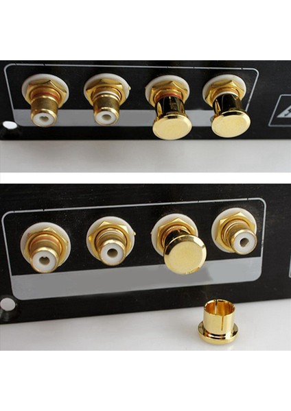 24PCS Altın Kaplama Rca Koruma Kapağı Tapa Kısa Devre Soketi Fono Konektörü Koruma Tapası Soket Koruma Kapağı (Yurt Dışından) modelleri