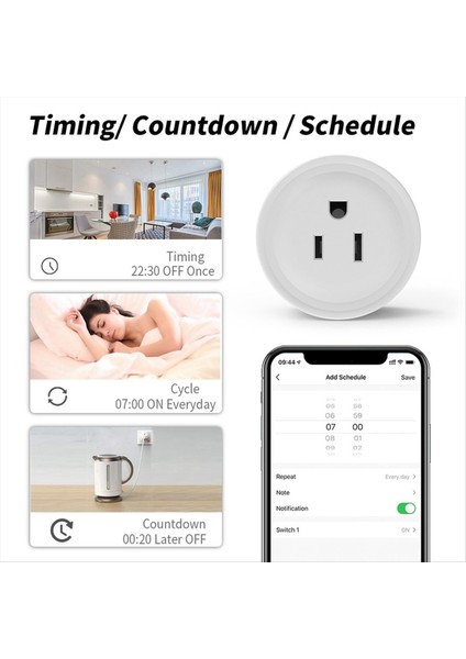 Alexa Google Us Flug Için Güç Izleme ve Zamanlama Fonksiyonu Zigbee Akıllı Ses Kontrolü 16A (Yurt Dışından) indirimleri