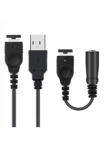 Nintendo Gameboy Advance Gba Sp Için 2x Şarj Kablosu ve 3 5mm Kulaklık Kulaklık Jak Adaptör Kordon Kablosu (Yurt Dışından) modelleri