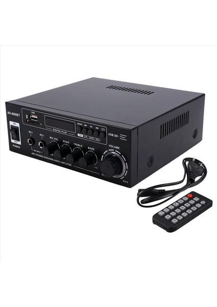 Av -660BT Bluetooth Ses Amplifikatörü - Güç Amplifikatörü Desteği Bluetooth Fm Radyo USB Sd Kart ve Çift Mikrofon Girişleri Ab Fişi (Yurt Dışından) fiyatları