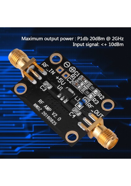 5V 20 Db Rf Geniş Bant Düşük Gürültü Amplifikatör Modülü 0 05-6g Yüksek Doğrusallık Yüksek Kazanç Lna Darlington Amp Kurulu Rf Fm Hf Vhf (Yurt Dışından) indirimleri
